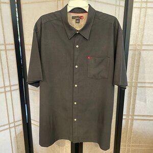 Quicksilver Men's Black/Navy Classic Short Sleeve Shirt